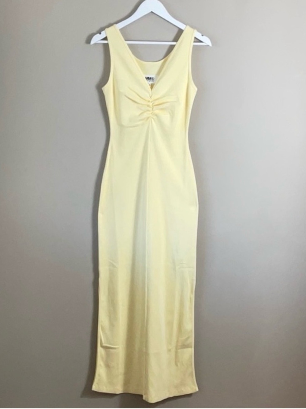 MM6 MAISON MARGIELA SLEEVELESS RUCHED DRESS - Picture 2 of 4